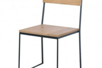 Silla Metal 87dx Silla Restaurante Loft Estilo Industrial Hierro Madera Roble Suzanne