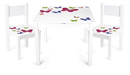 Sillas Para Niños Qwdq Conjunto Infantil De Mesa Y Dos Sillas Madera Para Mià Os 1 Mesa Y 2