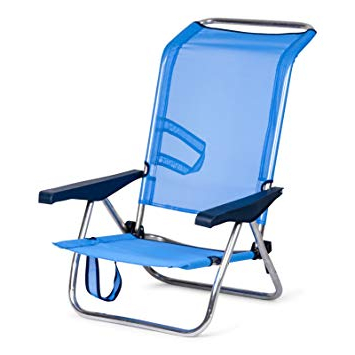 Sillas Plegables Playa Budm solenny Silla Plegable De Playa De Aluminio 4 Posiciones Y asas