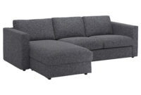 Sofa Cheslong Dwdk Vimle 3 Seat sofa with Chaise Longue Gunnared Medium Grey Ikea