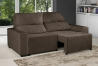 Sofa Confort S5d8 sofÃ RetrÃ Til ReclinÃ Vel 3 Lugares Elegance Suede assento