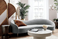 Sofa Curvo Mndw Curvo Light Grey Velvet sofa 154 Monroe Furniture