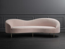 Sofa Curvo O2d5 Curvo Pink Velvet sofa Reviews Furnishings In 2019