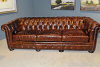 Sofa Ingles Wddj New English Restoration Hardware Styl top Grain Leather Chesterfield