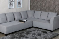 Sofa L Txdf Naples L Shaped sofa Set with Cushions In Grey Colour by