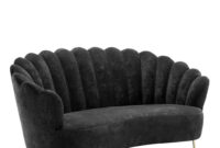 Sofa Online S1du Black Velvet sofa Eichholtz Messina 1 Eichholtz Online Retailer