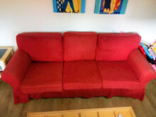 Sofa Rojo Txdf sofa Rojo Ikea Tres Plazas A Recoger De Segunda Mano Por 65 En