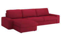 Sofa Rojo Xtd6 Kivik 4 Seat sofa with Chaise Longue orrsta Red Ikea
