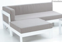 Sofa Terraza E6d5 sofa Derecho Dos Plazas Aluminio Blanco Laos