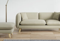 Sofas Beige U3dh Gloria Three Seater sofa with Ottoman In Beige Colour by