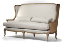 Sofas Leon 3id6 French Country Leon High Back Linen sofa Dining Bench Traditional