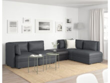 Sofas Modulares Ikea Qwdq 4 Seat Modular sofa W 3 sofa Beds Vallentuna and Storage Hillared Murum Dark Grey Black