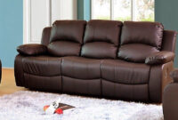 Sofas Valencia Dddy Luxury Electric Valencia 3 Seater Bonded Leather Recliner sofa Brown