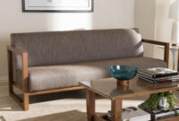 Sofasvalencia X8d1 Baxton Studio Valencia Mid Century Gray Fabric Upholstered sofa