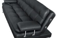 Sofá Cama Chaise Longue Tqd3 Impresionante sofa Camas sof C3 A1 Cama Niza De 3 Posiciones Negro