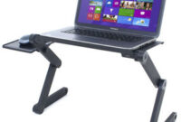 Soporte Portatil Cama 4pde Laptop Cooling Stand Tray Holder Riser Desk Table for Bed sofa