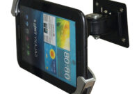 Soporte Tablet Pared Zwd9 Metal Seguridad Ipad soporte Tableta Flexible Pared Desk Mount