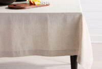 Table Cloth 3id6 Helena Dark Natural Linen Tablecloth 60 X90 Reviews Crate and