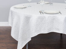 Table Cloth Gdd0 85 In Square Abstract Silk Embroidered Polyester Tablecloth