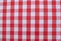 Table Cloth S5d8 Square Wipe Clean Tablecloth with Parasol Hole Red Gingham the