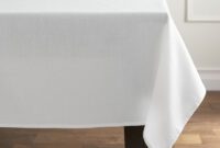 Table Cloth Tldn Abode White Square Tablecloth Crate and Barrel