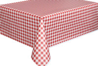 Table Cloth Tldn Red Gingham Plastic Party Tablecloth 108 X 54in Walmart