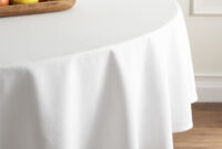 Table Cloth Txdf Abode White 90 Round Tablecloth Reviews Crate and Barrel