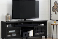 Tv Furniture Y7du south Shore Adrian Black Oak Tv Stand for Tvs Up to 75 In