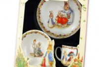 Vajilla Infantil Porcelana U3dh Vajilla Infantil De Beatrix Potter Juego De Desayuno Porcelana 3 Pcs